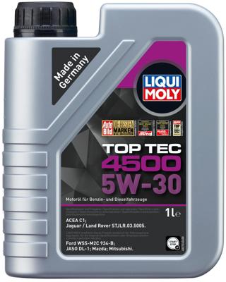 LIQUI MOLY motorolie "top tec 4500" oil top tec 4500 5w-30 1l
