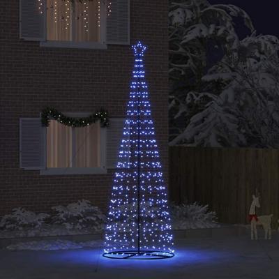 LED Kerstboom met 800 LED met grondpennen Blauw 400 cm IJzer