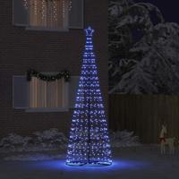 LED Kerstboom met 800 LED met grondpennen Blauw 400 cm IJzer - thumbnail