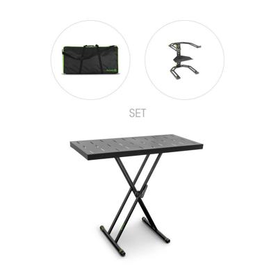 Gravity KSX 2 RD SET 2 DJ stand met laptop statief