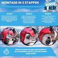 Sneeuwkettingen voor auto's Easy Sock CAD8016 (XL) - thumbnail