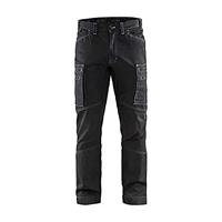 Blåkläder Service werkbroek denim stretch 14591142 | Zwart | Maat 56 - 7330509486153 - thumbnail