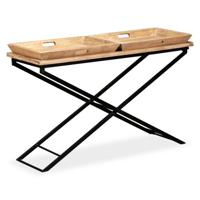 VidaXL Wandtafel 130x40x80 cm massief mangohout - thumbnail