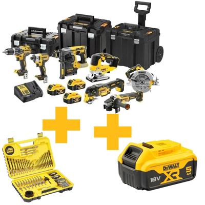 DeWalt dck755p3t | 7-delige combopack | xr 18 volt | 5,0 ah | li-ion | 3 accu's - dck755p3t-qw