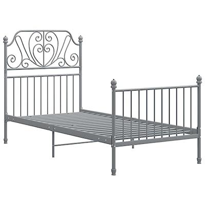 Bedframe metaal grijs 90x200 cm