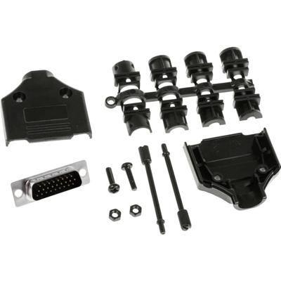 MH Connectors MHDTPPK15HD26MSK D-sub male connectorset 180 ° Aantal polen: 15 Soldeerkelk 1 stuk(s)