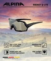 Olympic Sportswear Alpina sports sportbril rocket q-lite mat zwart - thumbnail