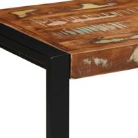 Bank 80x35x45 cm massief gerecycled hout meerkleurig - thumbnail