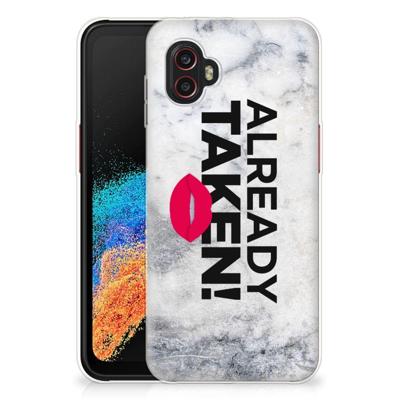 Samsung Galaxy Xcover 6 Pro | Siliconen hoesje | met naam Already Taken White