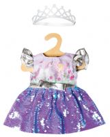 Heless Poppenjurk fee en eenhoorn met sequins en kroon, 35-45 cm - thumbnail