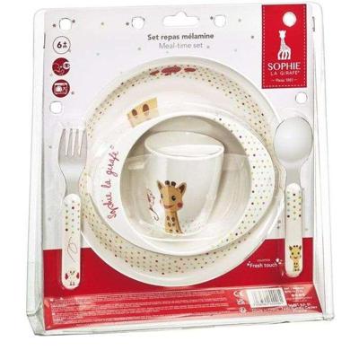 SOPHIE LA GIRAFE 4-delige Kiwi-maaltijdset