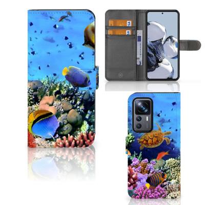 Xiaomi 12T | 12T Pro | Telefoonhoesje | Met pasjeshouder | Vissen Xiaomi 12T | 12T Pro | Telefoonhoesje | Met pasjeshouder | Vissen