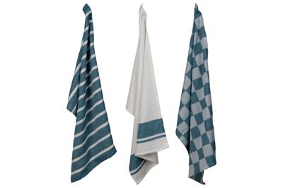 Cosy & Trendy Keukenhanddoek - Royal Blue (3 stuks)