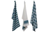 Cosy & Trendy Keukenhanddoek - Royal Blue (3 stuks) - thumbnail