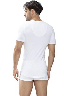 Heren Ondershirt - Dry Cotton - Business slim fit - T-shirt voor onder overhemd - Schijnt niet door - Diepe V-hals