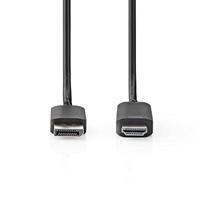 Nedis DisplayPort-Kabel | DisplayPort Male | HDMI | 2 m | 1 stuks - CCGB37104BK20 CCGB37104BK20 - thumbnail