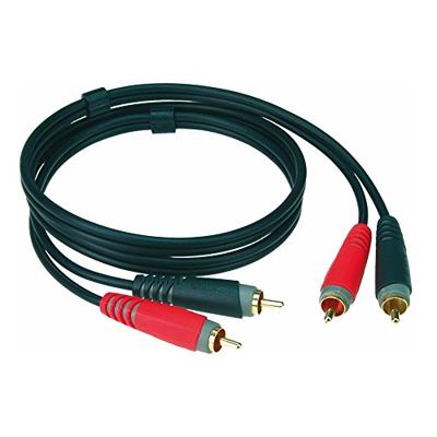 Klotz AT-CC0200 RCA kabel 2 meter met 24K cinch pluggen Klotz AT-CC0200 RCA kabel 2 meter met 24K cinch pluggen