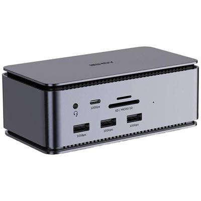 LINDY DST-Pro USB4 USB-C dockingstation Geschikt voor merk (dockingstation): Universeel Geïntegreerde kaartlezer, USB-C Power Delivery