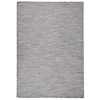 VidaXL Buitenkleed platgeweven 160x230 cm bruin en blauw - thumbnail