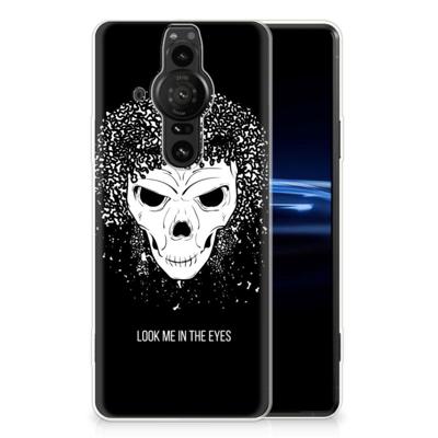 Silicone Back Case Sony Xperia Pro-I Skull Hair Silicone Back Case Sony Xperia Pro-I Skull Hair