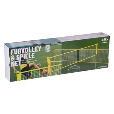 Umbro voetvolley, volleybal en badminton crossnet - 400 x 168 cm Umbro voetvolley, volleybal en badminton crossnet - 400 x 168 cm