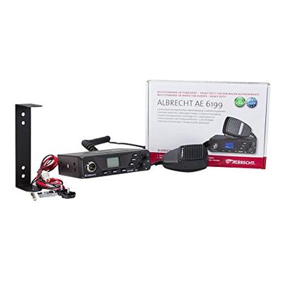 Albrecht AE 6199 VOX CB-radio met handsfree, 12699.01, automatische squelch (ASQ), groothoek LCD-display incl. 6 pol. microfoon