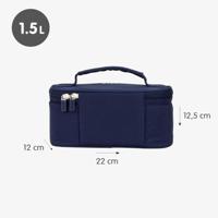 Koeltas Milan 1918 Marineblauw 22 x 12,5 x 12 cm - thumbnail