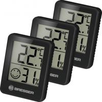 BRESSER ClimaTemp Hygro Indicator Set van 3 Thermo-/Hygrometers (zwart) - thumbnail