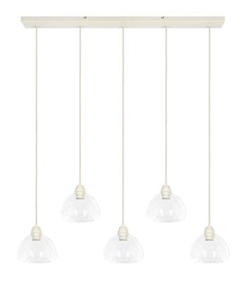 Light & Living Hanglamp 'Bisho' 5-lamps, kleur Crème Light & Living Hanglamp 'Bisho' 5-lamps, kleur Crème