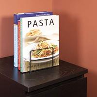 QUVIO Boekenstandaard metaal 1 paar - Zwart - thumbnail