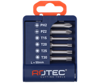 Rotec Bitset | 6-delig | E6.3 x 50mm | PH-PZ-T - 825.0125 - thumbnail