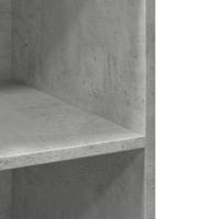 Hoge kast 70x41x185 cm bewerkt hout betongrijs - thumbnail
