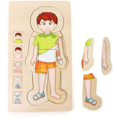 Small Foot houten lichaamspuzzel jongen, 29st.