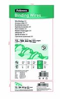 Fellowes draadruggen, doos van 100 stuks, 12 mm, zilver - thumbnail