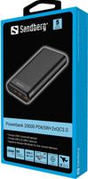 Sandberg 420-62 powerbank Lithium-Ion (Li-Ion) 20000 mAh Zwart - thumbnail