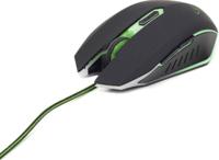 Gaming muis USB, zwart/groen - thumbnail