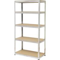 TOOLCRAFT 2265279 Stellingkast (extra stevig) 265 kg (b x h x d) 900 x 1800 x 450 mm Metaal, MDF Mat Verzinkt, Zilver Hout - thumbnail