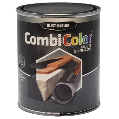 Rust-Oleum Combicolor multi-surface zwart mat 0.75ltr