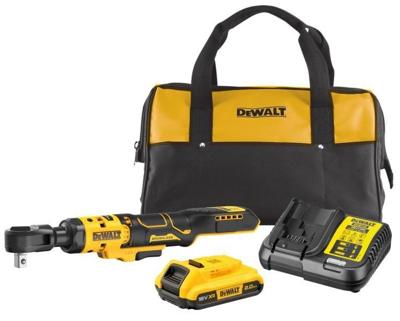 DeWALT DCF512D1 Accu haakse ratelsleutel 1/2" borgpin 18V XR 2.0Ah in tas