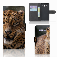 Samsung Galaxy Grand Prime | Grand Prime VE G531F Telefoonhoesje met Pasjes Luipaard - thumbnail