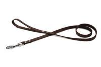 Hondenriem van leer 130cm x 16mm bruin - thumbnail