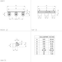 Eglo Messing plafondspotSouthery 3-lichts - 43819 - thumbnail