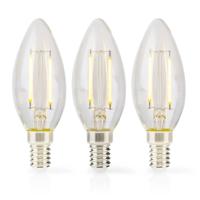 LED-Filamentlamp E14 | Kaars | 2 W | 250 lm | 2700 K | Warm Wit | Aantal lampen in verpakking: 3 Stuks | Doorzichtig - thumbnail