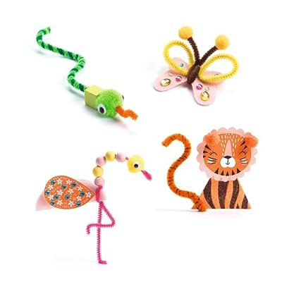 Creatieve doos - Jungledieren - DJECO rozen Creatieve doos - Jungledieren - DJECO rozen