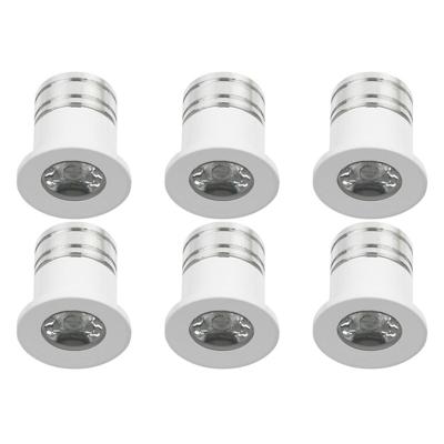 LED Veranda Spot Verlichting 6 Pack - Velvalux - 3W - Warm Wit 3000K - Inbouw - Dimbaar - Rond - Mat Wit - Aluminium - Ø31mm