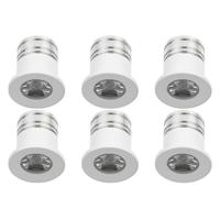 LED Veranda Spot Verlichting 6 Pack - Velvalux - 3W - Warm Wit 3000K - Inbouw - Dimbaar - Rond - Mat Wit - Aluminium - Ø31mm - thumbnail