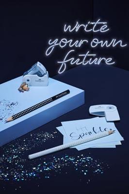 Faber Castell Potlood Grip sparkle - sky blue