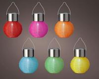 Solar lantaarn nylon Ø7xH9.5cm - thumbnail