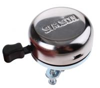 Simson fietsbel traditioneel chroom op kaart - thumbnail