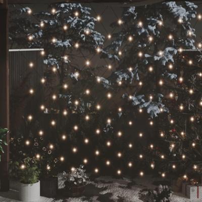 VidaXL Kerstnetverlichting 544 led's binnen en buiten 4x4 m warmwit